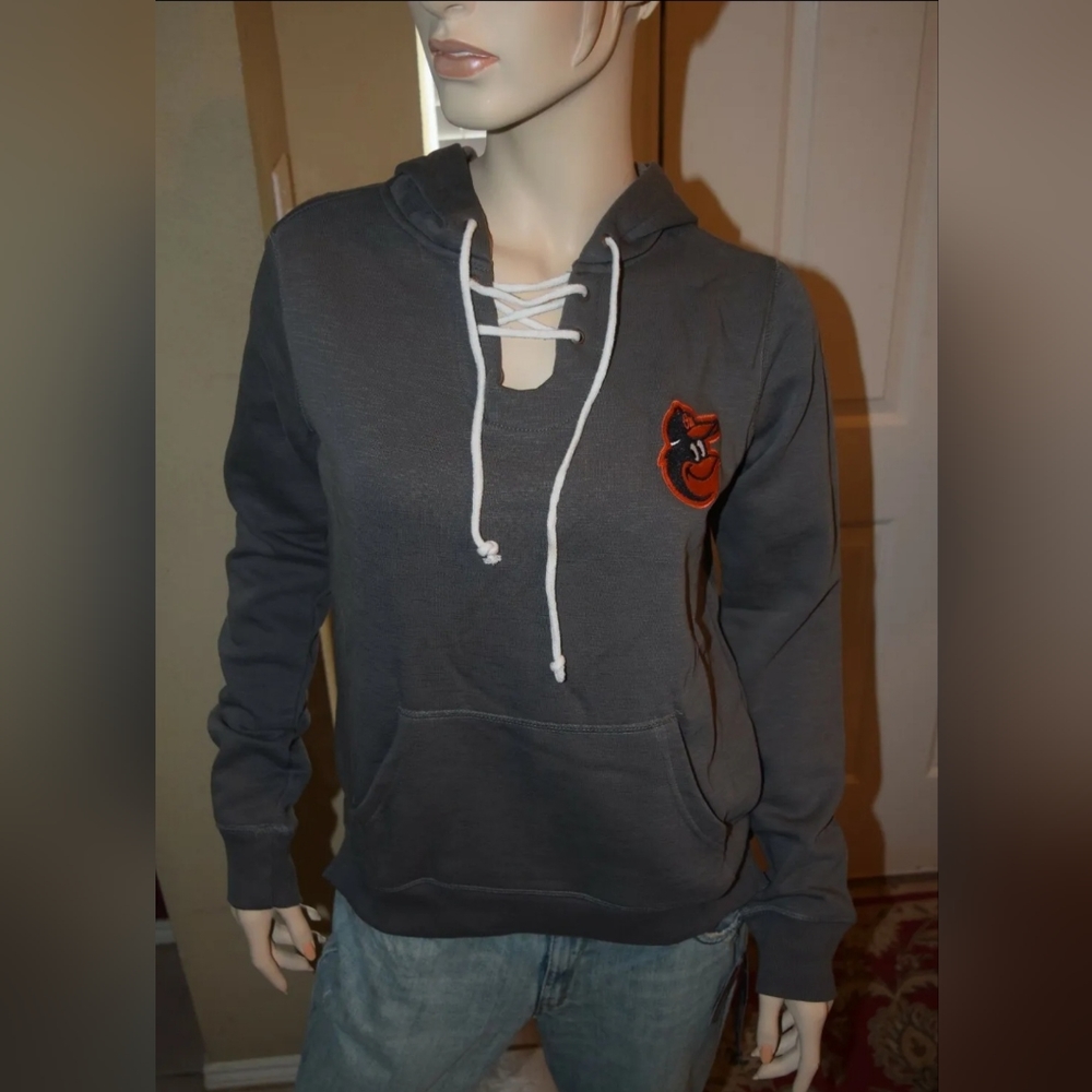Baltimore Orioles Women's Long Sleeve Pullover Sweatshirt by Soft As A Grape